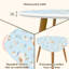 Ensemble de 2 tables basses gigognes triangulaires en oie Cottagecore