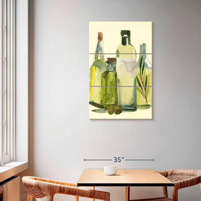 Ensemble d'huile d'olive I, H 57 po x l 36 po