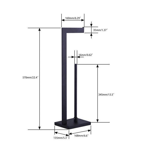 QIANXI wwy-L5909 Free Standing Toilet Paper Holder