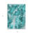 3' X 5' Teal Floral Washable Non Skid Indoor Outdoor Area Rug