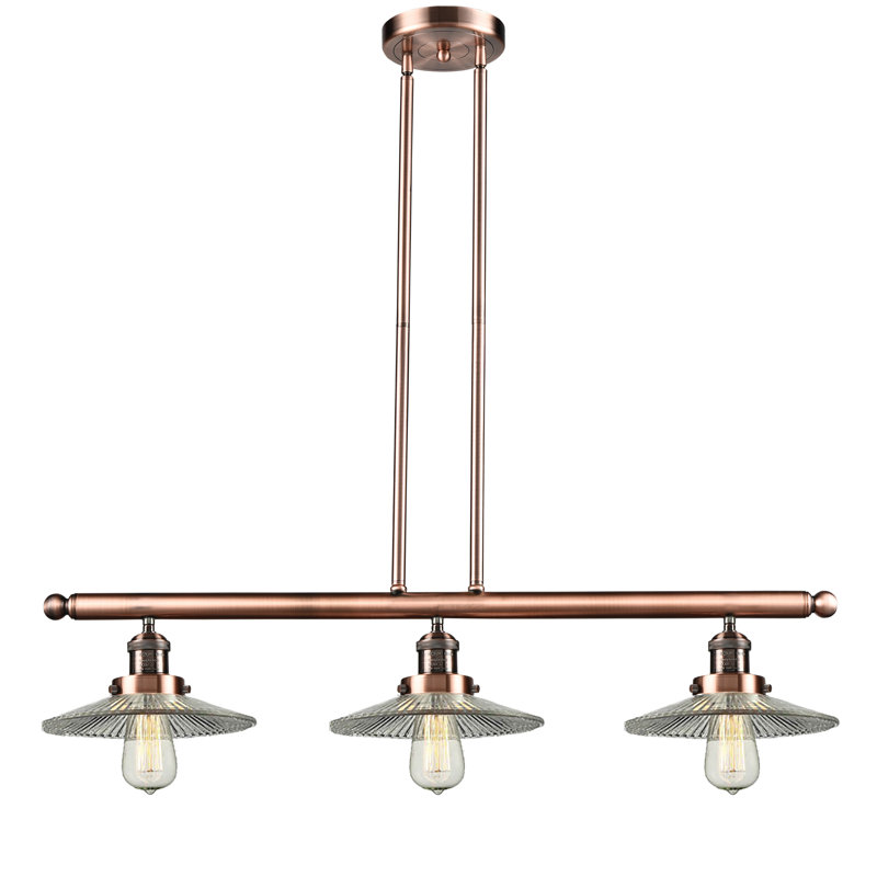 Miramontes 3 - Light Kitchen Island Pendant, Antique Copper