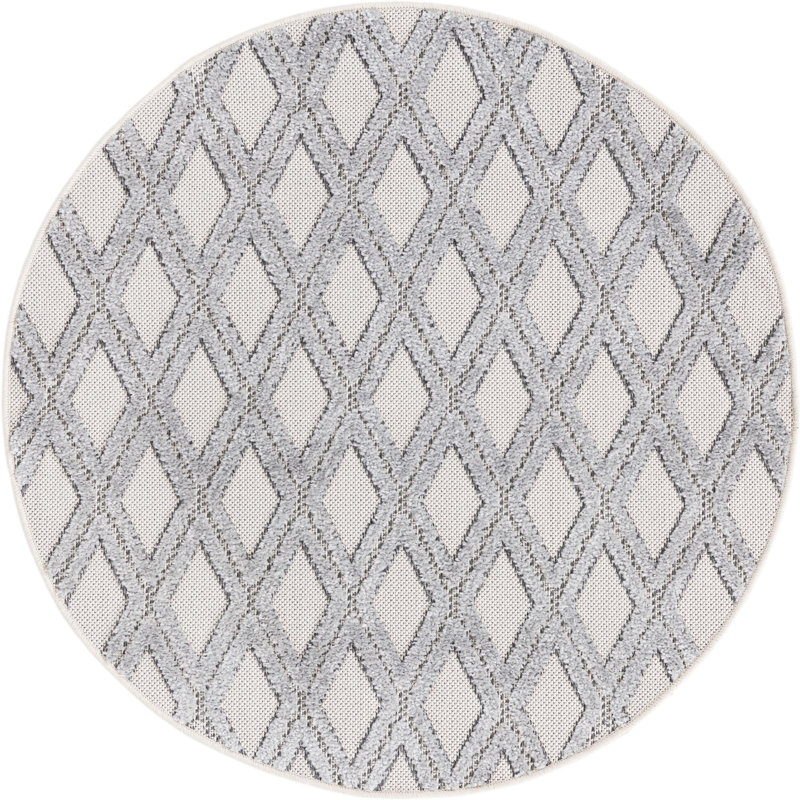 Britnie Abstract Indoor Rug, Round 5'3"