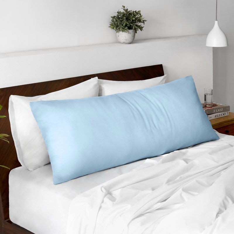 Taie d'oreiller pour le corps en microfibre ultra douce - Fermeture à glissière, Bleu clair