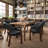 LUMERA Collection Tufted Arm Dining Chair Black-667664906-608087499