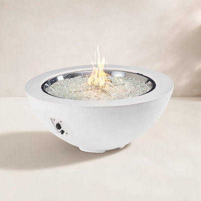 Monae Rectangle Concrete Smokeless Fire Pit Table