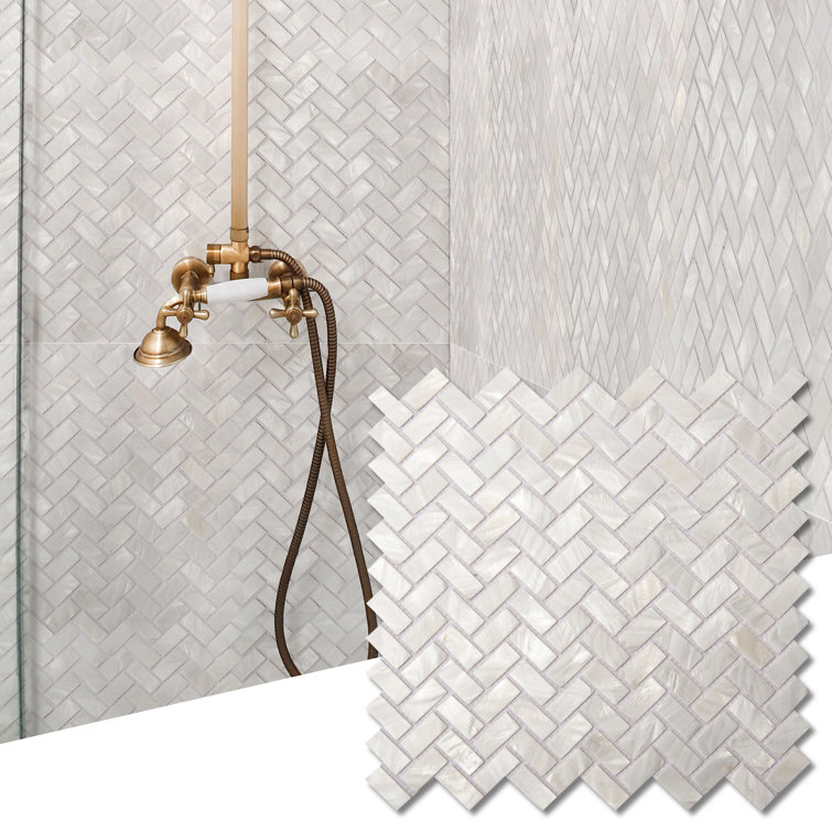 11.8''x11.8'' Seashell Mosaic Tile for Kitcen,Bathroom,Pack of 10