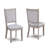 5Pc Dining Set Round Table Upholstered Chairs