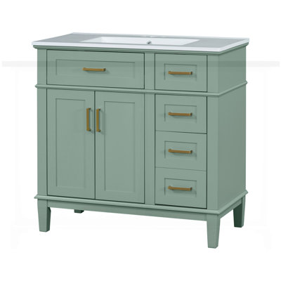 Meuble-lavabo moderne 36 "avec lavabo en céramique
