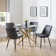 Set of Gerson Round Tables and 4 Delaunay Chairs