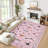 Soft and Modern Pink Area Rug - Soft Carpet for Living Room and Bedroom - Elegant Home Decor - 8x10ft (244x305cm) - USA Specification