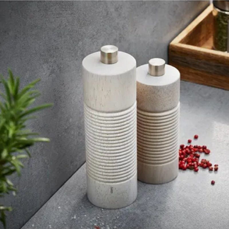 Brand No Power Source Required / Manual Salt & Pepper Shaker, White