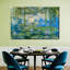 Paysage abstrait, nénuphars sur toile-92562969