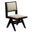 Table de salle à manger 5 pièces en bois d'ingénierie noir avec 4 chaises pour un coin repas chic