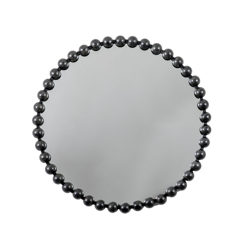 Callanan Metal Wall Mirror, Black