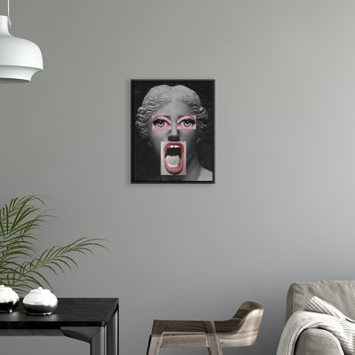 "Venus Big Mouth" par Jeffrey Goodman - cadre flottant, impression sur toile