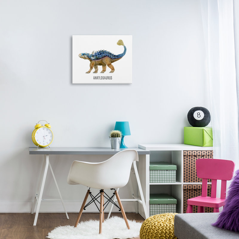  «Ankylosaurus Dinosaur Apprendre» par Brett Blumenthal, H 16 po x l 20 po