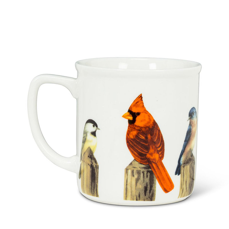 Birds on Fence Post Coffee Mug