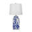 D13x25" Blue and White Ceramic Vase Lamp