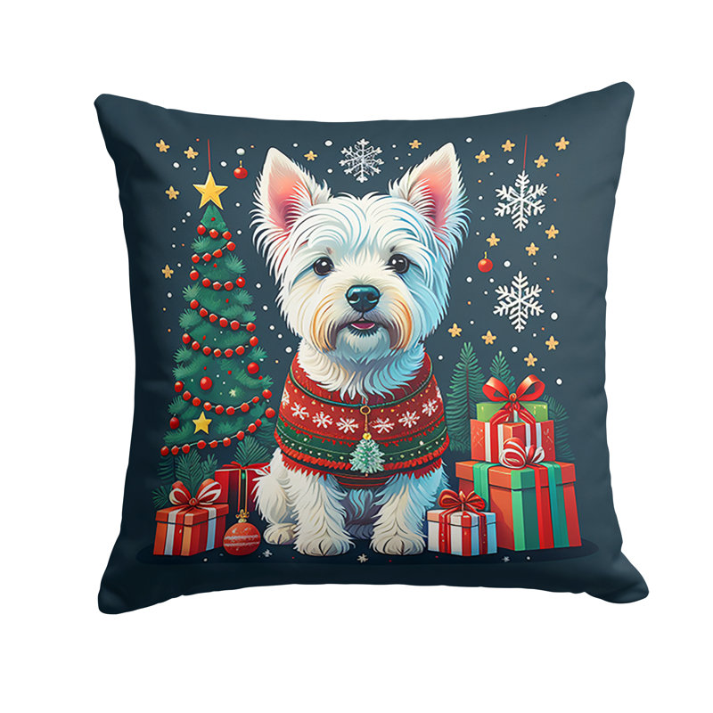 Coussin décoratif intérieur / extérieur Enchanted Christmas, 14 po x 14 po