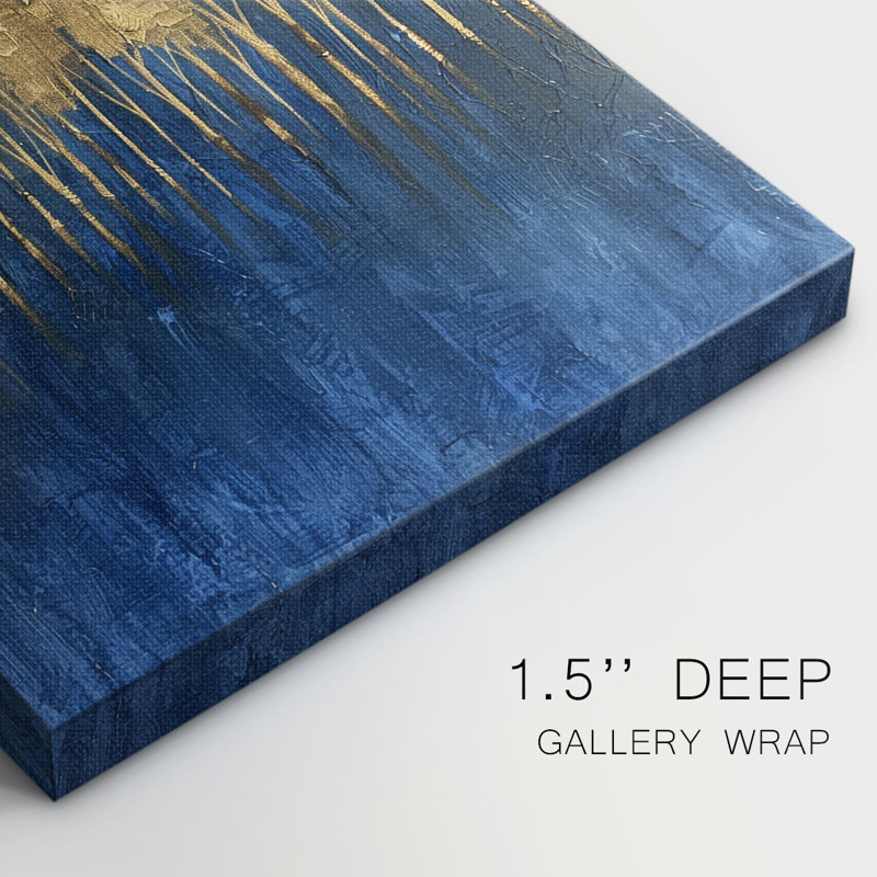 Série ABSTRACT IV - Toile tendue avec châssis Premium - Prêt à être accroché, H 60 po x l 40 po