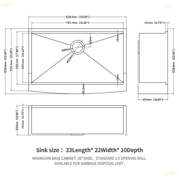 Dimensions du produit