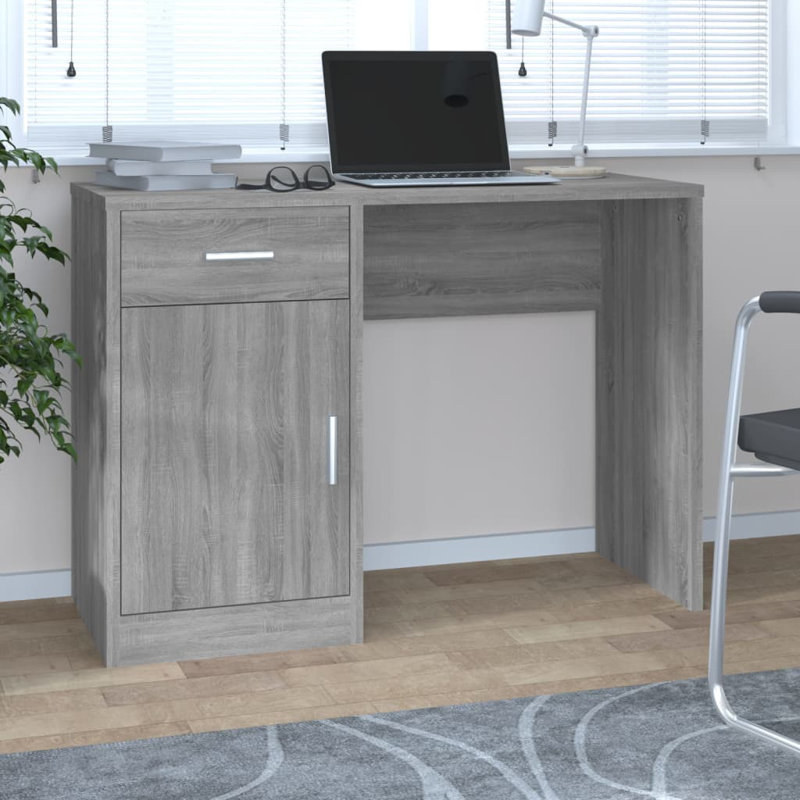 Sneyd Park Computer Desk, Smoke Grey