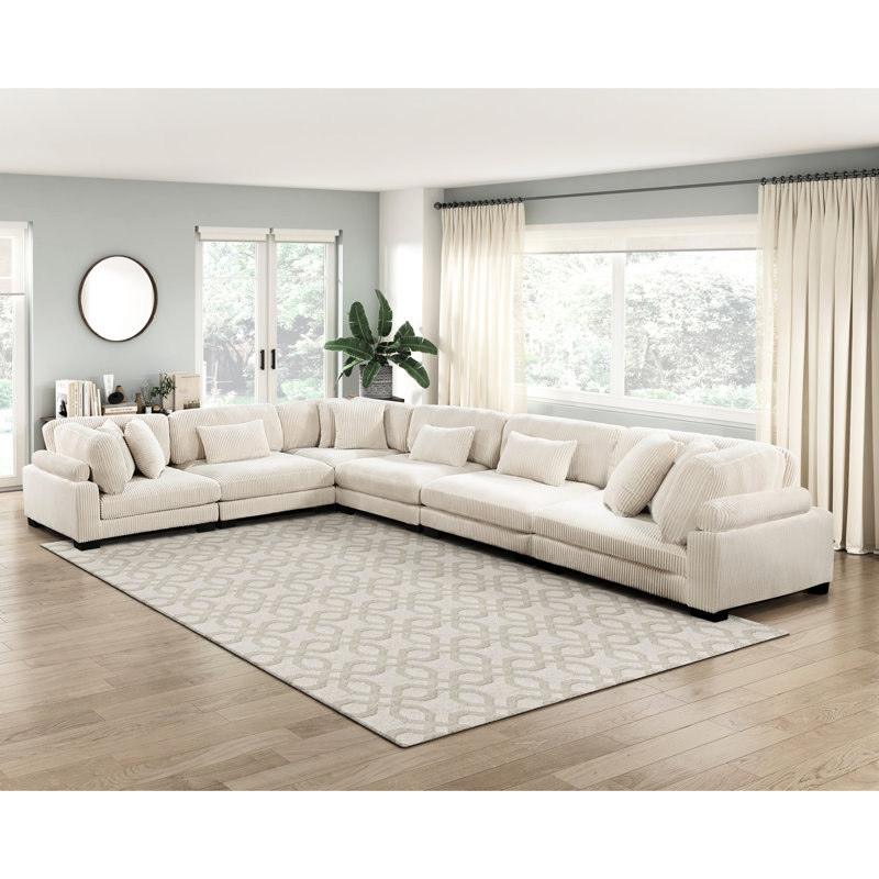 Chaise sans accoudoirs 1pc avec revêtement en velours côtelé beige et structure robuste en contreplaqué, Beige