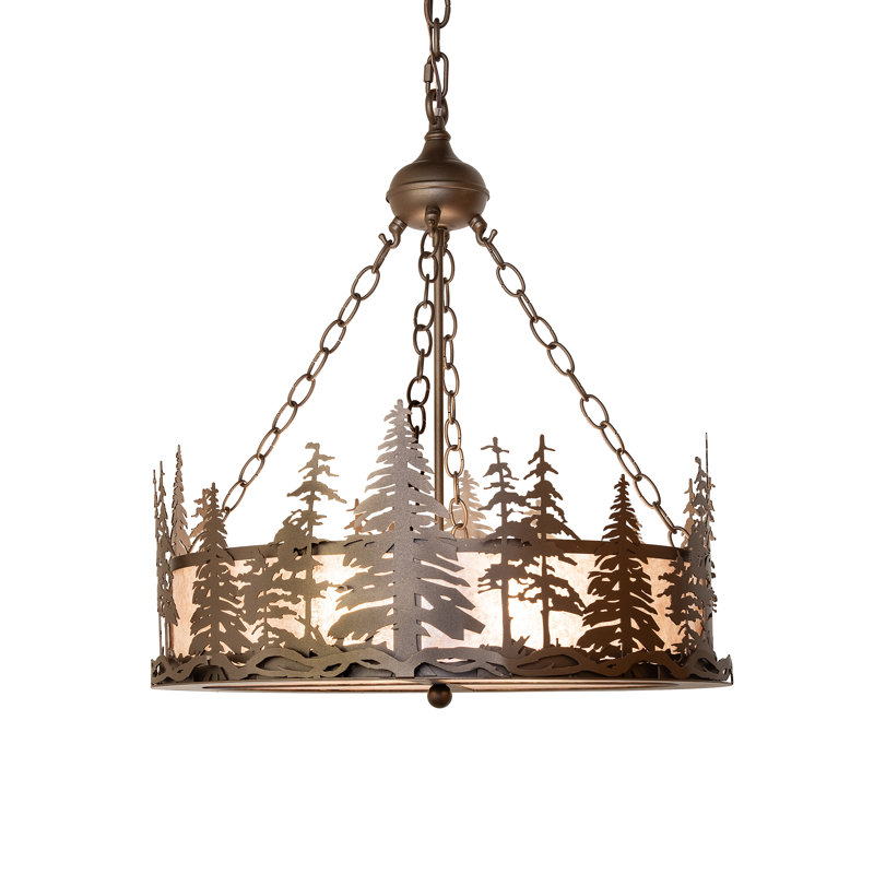 23" Wide Tall Pines Inverted Pendant