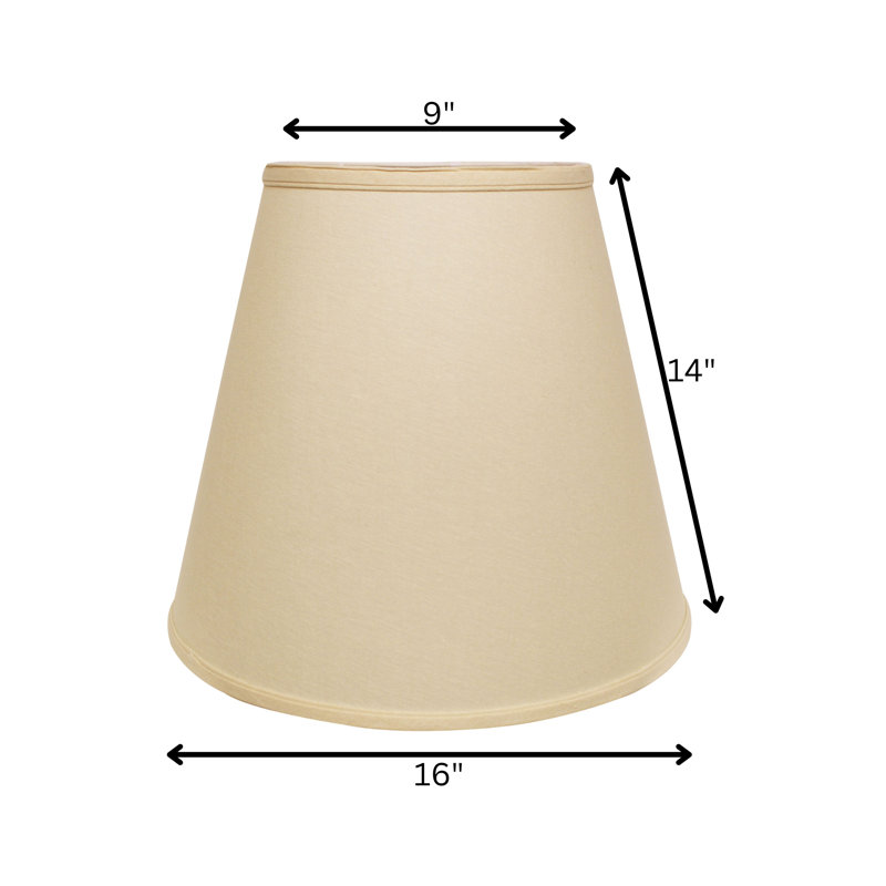 Abat-jour en tissu Deep Cone, Beige