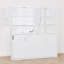 Lit escamotable simple avec bibliothèque de rangement et tablettes, lumière DEL et stations de charge-499928854