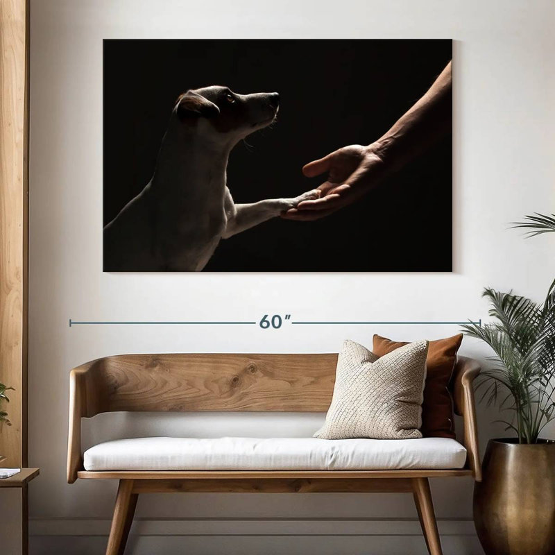 Dog Handshake, 34" H x 51" W