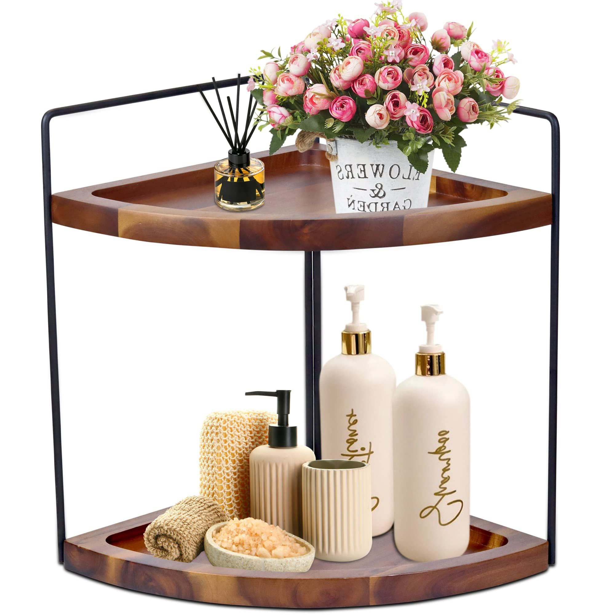 17 Stories Brookevale Wood Makeup Organizer