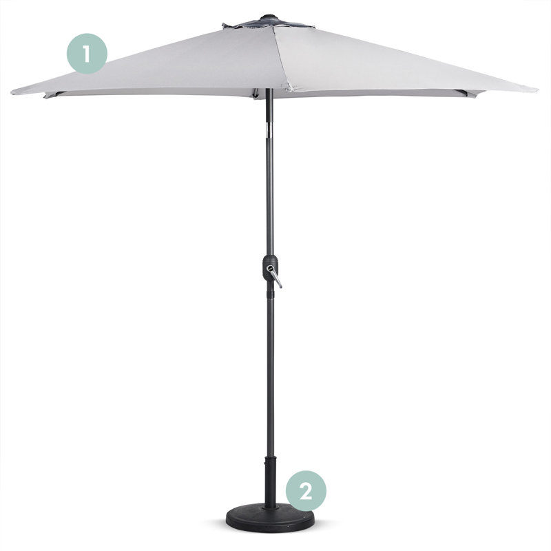 270cm Market Parasol, Grey