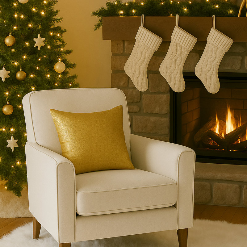 Linen Gold Pillow