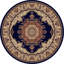 Tapis oriental bleu marine / beige Clarence-20963750
