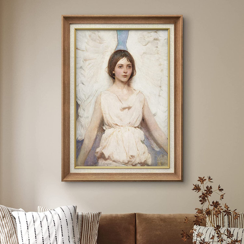 Heavenly Angel - Peinture sur toile encadrée, Naturel