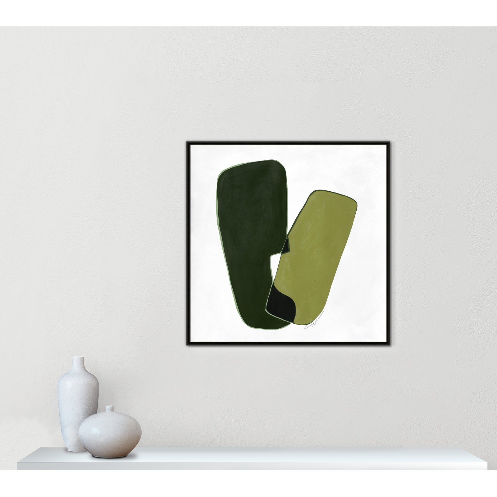 Unity II Print by , 37.5" H x 37.5" W, Espresso