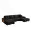 Canapé convertible combiné en forme de U, canapé moderne confortable de grande taille à 4 places-611326517
