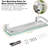 Wall mounted floating glass shelf
