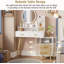 Ensemble de meuble-lavabo à 5 tiroirs avec miroir lumineux H 54,5 "x l 15,8" Eyder