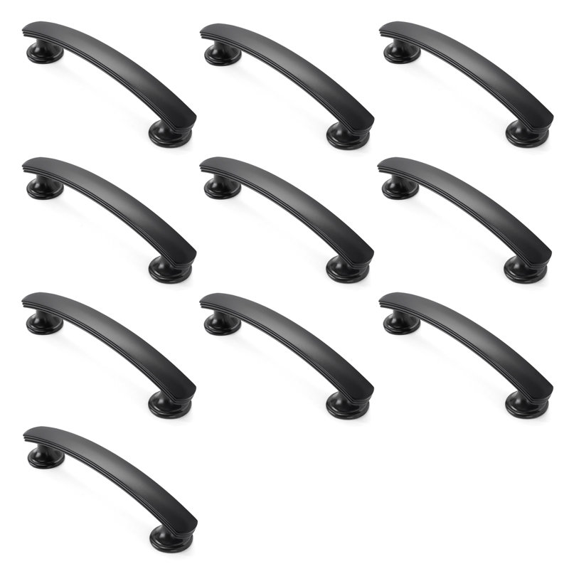 3-3/4" Center Arch Pull Multipack, Matte Black
