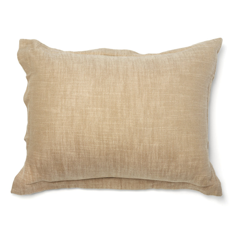 Taie décorative en coton Logue - Standard, Standard, Naturel