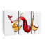 Ensemble de 3 éclaboussures de vin sur toile-799066272