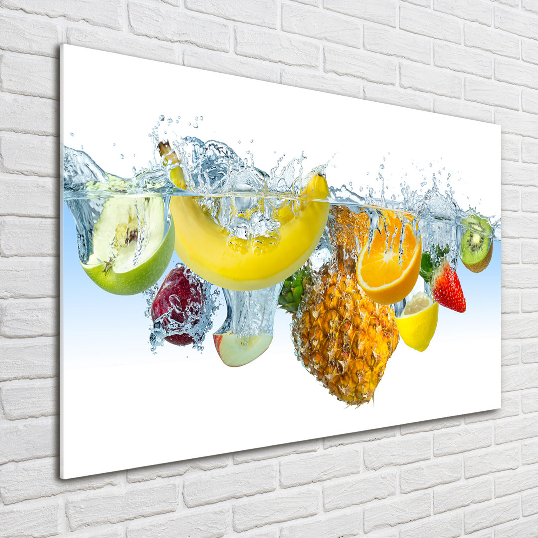 Glasbild Fruit Under Water