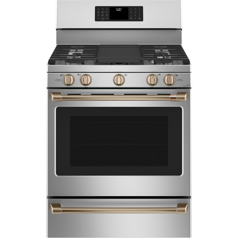 Freestanding Gas Range Handle Kit, Brushed Bronze