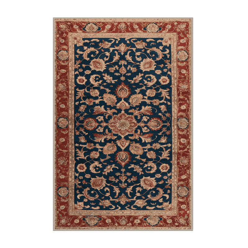 Tapis brun turc lavable à la machine, Rectangulaire 2 pi x 3 pi