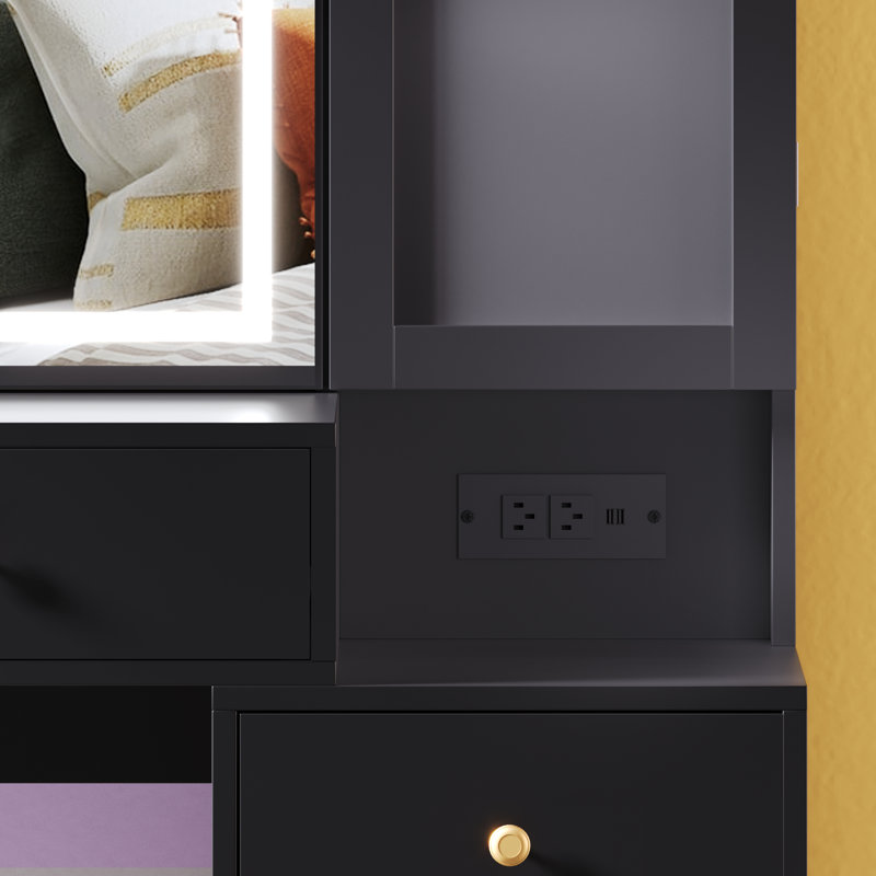 Quinnel Vanity, Black