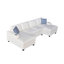 Canapé modulaire en U ultra confortable avec coussins moelleux et sièges polyvalents-2111780233