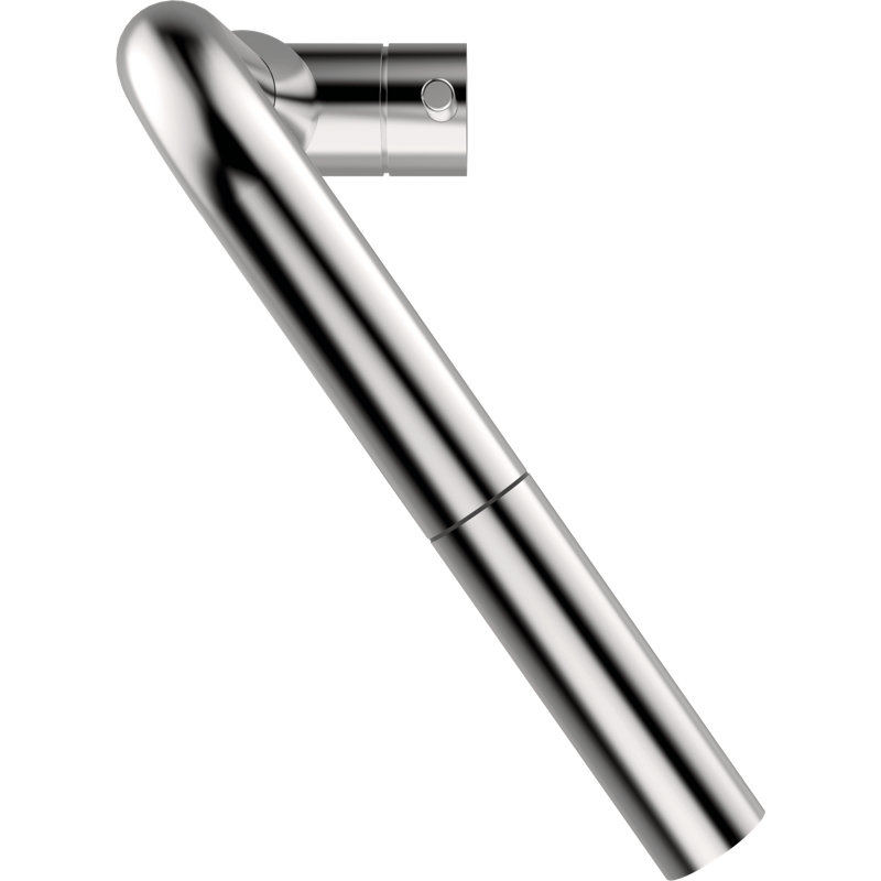 Keto Gunmetal High Pressure Pull Out Single Lever Monobloc Tap, Silver