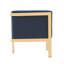 Chaise longue en velours bleu royal Paramount-1002038798